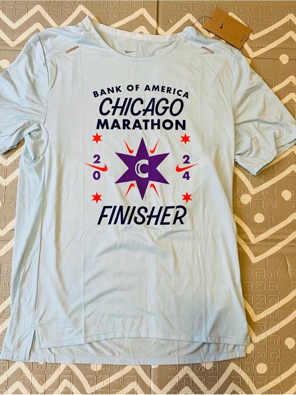 Special edition Nike Chicago marathon running gym workout jersey shirt